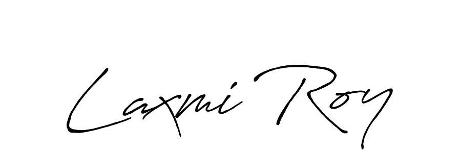 Design your own signature with our free online signature maker. With this signature software, you can create a handwritten (Antro_Vectra_Bolder) signature for name Laxmi Roy. Laxmi Roy signature style 7 images and pictures png