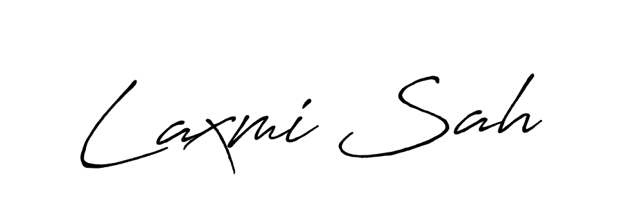 Design your own signature with our free online signature maker. With this signature software, you can create a handwritten (Antro_Vectra_Bolder) signature for name Laxmi Sah. Laxmi Sah signature style 7 images and pictures png