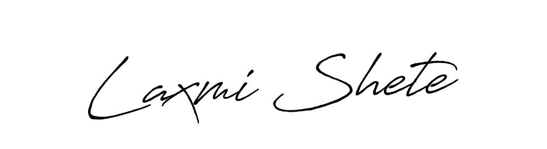 How to make Laxmi Shete signature? Antro_Vectra_Bolder is a professional autograph style. Create handwritten signature for Laxmi Shete name. Laxmi Shete signature style 7 images and pictures png