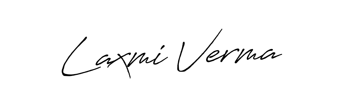 Make a beautiful signature design for name Laxmi Verma. With this signature (Antro_Vectra_Bolder) style, you can create a handwritten signature for free. Laxmi Verma signature style 7 images and pictures png