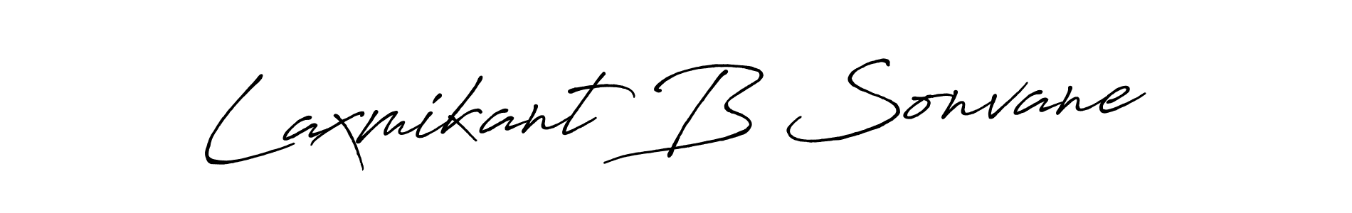 Design your own signature with our free online signature maker. With this signature software, you can create a handwritten (Antro_Vectra_Bolder) signature for name Laxmikant B Sonvane. Laxmikant B Sonvane signature style 7 images and pictures png