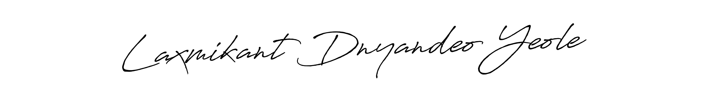 Make a beautiful signature design for name Laxmikant Dnyandeo Yeole. With this signature (Antro_Vectra_Bolder) style, you can create a handwritten signature for free. Laxmikant Dnyandeo Yeole signature style 7 images and pictures png