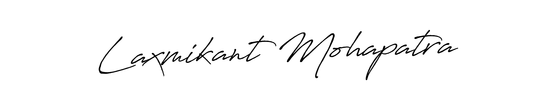 Design your own signature with our free online signature maker. With this signature software, you can create a handwritten (Antro_Vectra_Bolder) signature for name Laxmikant Mohapatra. Laxmikant Mohapatra signature style 7 images and pictures png