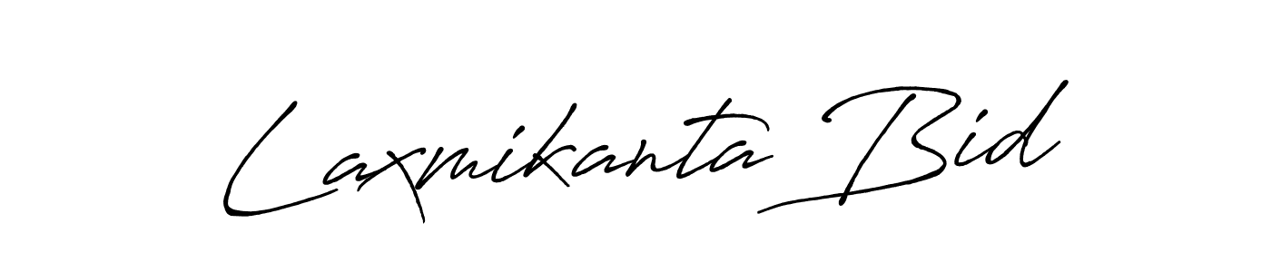 Similarly Antro_Vectra_Bolder is the best handwritten signature design. Signature creator online .You can use it as an online autograph creator for name Laxmikanta Bid. Laxmikanta Bid signature style 7 images and pictures png