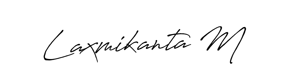 Similarly Antro_Vectra_Bolder is the best handwritten signature design. Signature creator online .You can use it as an online autograph creator for name Laxmikanta M. Laxmikanta M signature style 7 images and pictures png