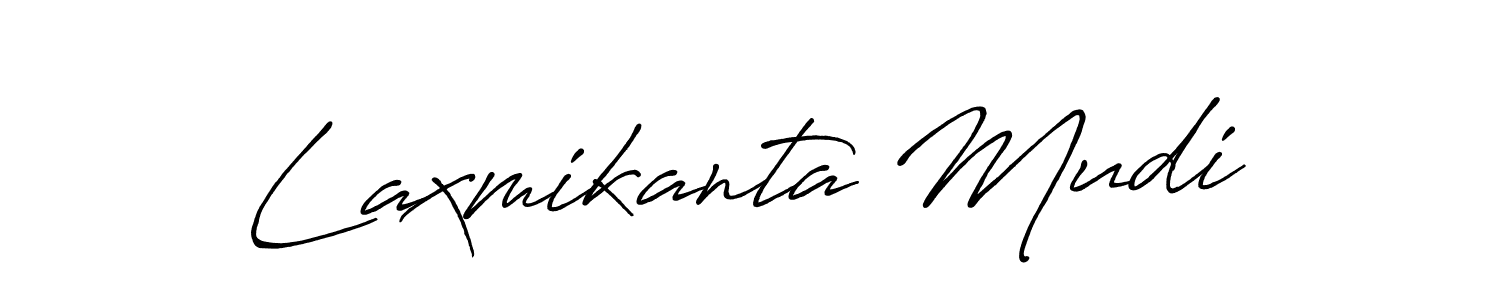 Create a beautiful signature design for name Laxmikanta Mudi. With this signature (Antro_Vectra_Bolder) fonts, you can make a handwritten signature for free. Laxmikanta Mudi signature style 7 images and pictures png