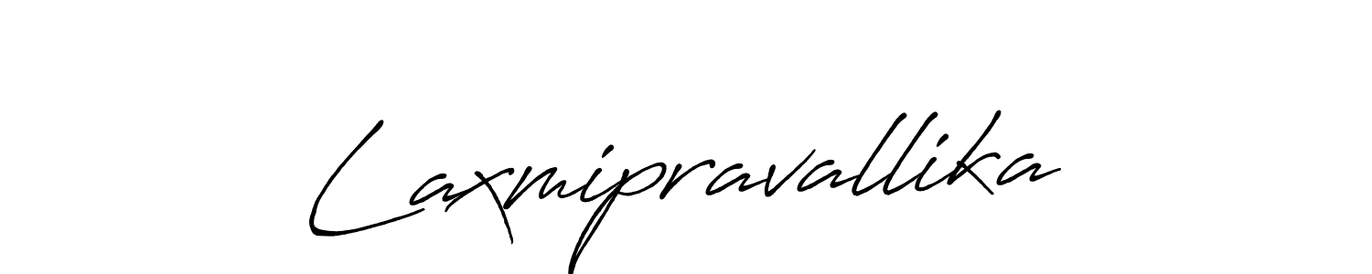 Laxmipravallika stylish signature style. Best Handwritten Sign (Antro_Vectra_Bolder) for my name. Handwritten Signature Collection Ideas for my name Laxmipravallika. Laxmipravallika signature style 7 images and pictures png