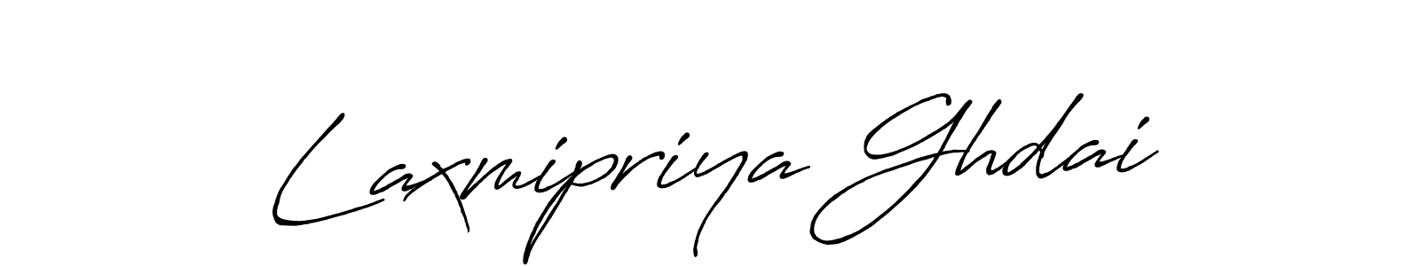 Antro_Vectra_Bolder is a professional signature style that is perfect for those who want to add a touch of class to their signature. It is also a great choice for those who want to make their signature more unique. Get Laxmipriya Ghdai name to fancy signature for free. Laxmipriya Ghdai signature style 7 images and pictures png