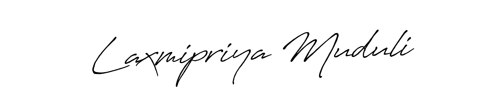 It looks lik you need a new signature style for name Laxmipriya Muduli. Design unique handwritten (Antro_Vectra_Bolder) signature with our free signature maker in just a few clicks. Laxmipriya Muduli signature style 7 images and pictures png