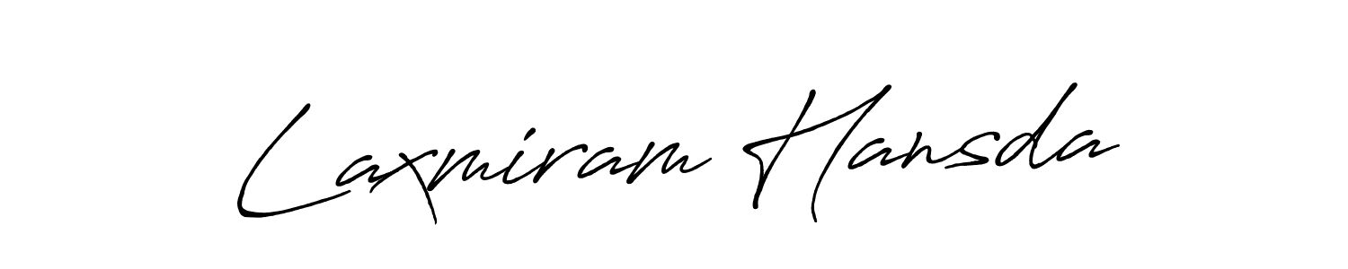 Make a beautiful signature design for name Laxmiram Hansda. With this signature (Antro_Vectra_Bolder) style, you can create a handwritten signature for free. Laxmiram Hansda signature style 7 images and pictures png