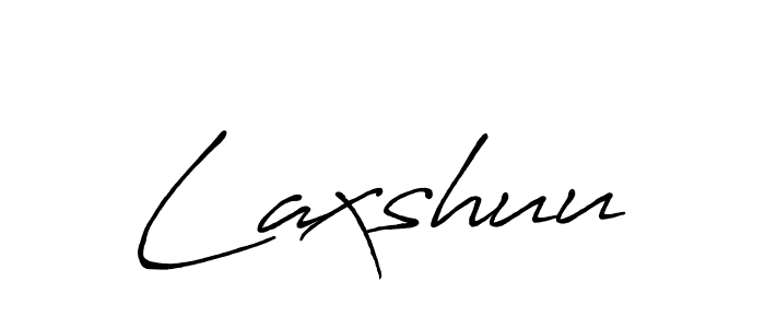 Make a beautiful signature design for name Laxshuu. With this signature (Antro_Vectra_Bolder) style, you can create a handwritten signature for free. Laxshuu signature style 7 images and pictures png