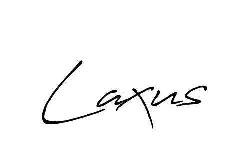 Use a signature maker to create a handwritten signature online. With this signature software, you can design (Antro_Vectra_Bolder) your own signature for name Laxus. Laxus signature style 7 images and pictures png