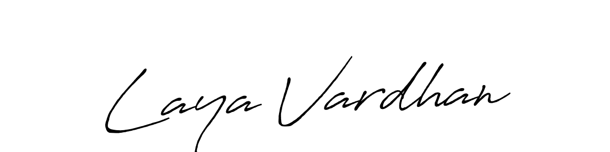 Antro_Vectra_Bolder is a professional signature style that is perfect for those who want to add a touch of class to their signature. It is also a great choice for those who want to make their signature more unique. Get Laya Vardhan name to fancy signature for free. Laya Vardhan signature style 7 images and pictures png