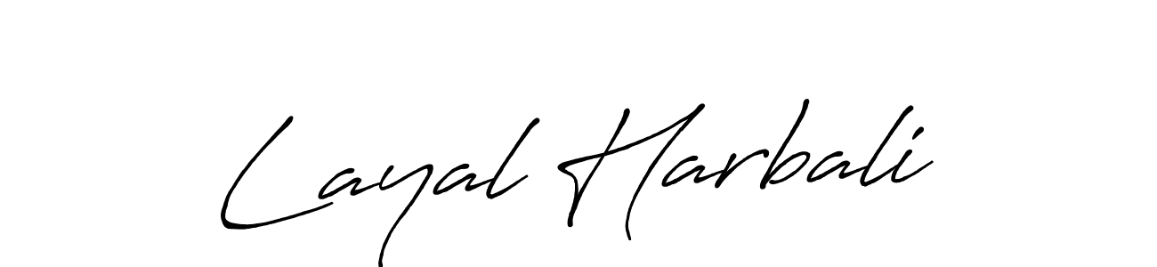 if you are searching for the best signature style for your name Layal Harbali. so please give up your signature search. here we have designed multiple signature styles  using Antro_Vectra_Bolder. Layal Harbali signature style 7 images and pictures png