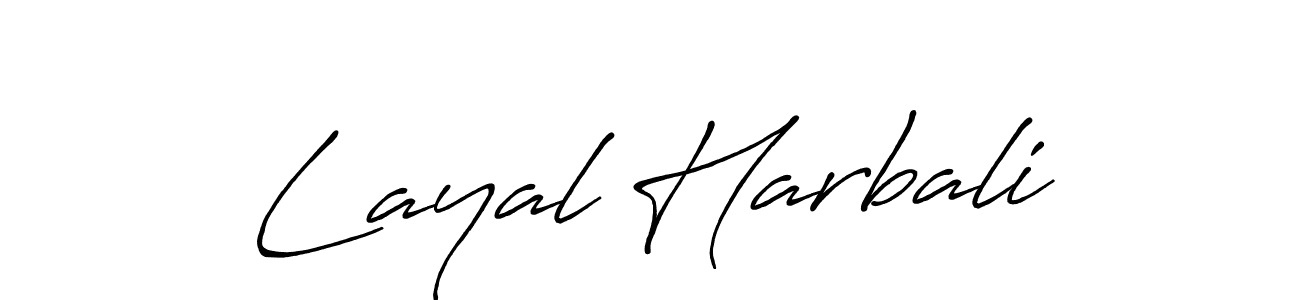 if you are searching for the best signature style for your name Layal Harbali. so please give up your signature search. here we have designed multiple signature styles  using Antro_Vectra_Bolder. Layal Harbali signature style 7 images and pictures png