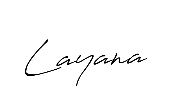 Use a signature maker to create a handwritten signature online. With this signature software, you can design (Antro_Vectra_Bolder) your own signature for name Layana. Layana signature style 7 images and pictures png