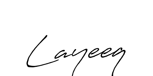 Layeeq stylish signature style. Best Handwritten Sign (Antro_Vectra_Bolder) for my name. Handwritten Signature Collection Ideas for my name Layeeq. Layeeq signature style 7 images and pictures png