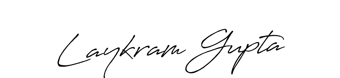 How to Draw Laykram Gupta signature style? Antro_Vectra_Bolder is a latest design signature styles for name Laykram Gupta. Laykram Gupta signature style 7 images and pictures png
