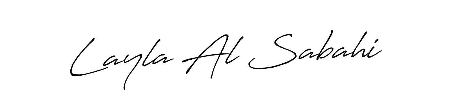 Design your own signature with our free online signature maker. With this signature software, you can create a handwritten (Antro_Vectra_Bolder) signature for name Layla Al Sabahi. Layla Al Sabahi signature style 7 images and pictures png