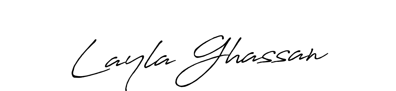 Also we have Layla Ghassan name is the best signature style. Create professional handwritten signature collection using Antro_Vectra_Bolder autograph style. Layla Ghassan signature style 7 images and pictures png