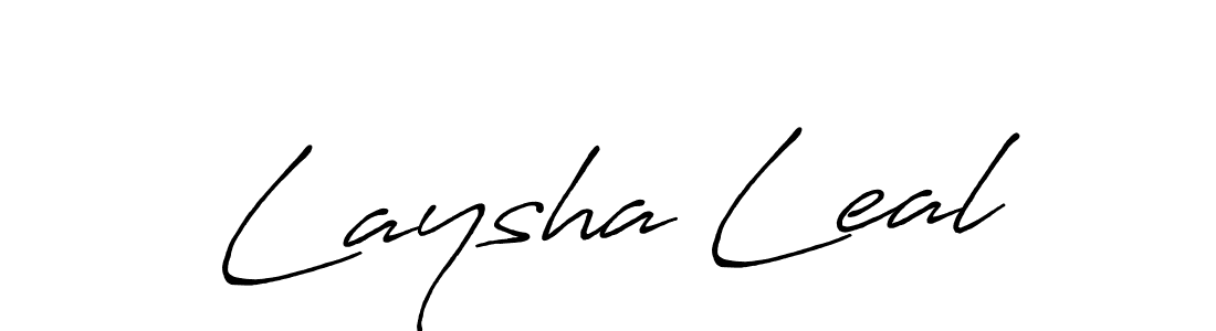 Antro_Vectra_Bolder is a professional signature style that is perfect for those who want to add a touch of class to their signature. It is also a great choice for those who want to make their signature more unique. Get Laysha Leal name to fancy signature for free. Laysha Leal signature style 7 images and pictures png