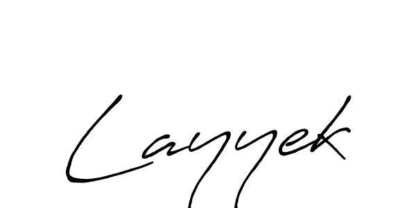 Design your own signature with our free online signature maker. With this signature software, you can create a handwritten (Antro_Vectra_Bolder) signature for name Layyek. Layyek signature style 7 images and pictures png