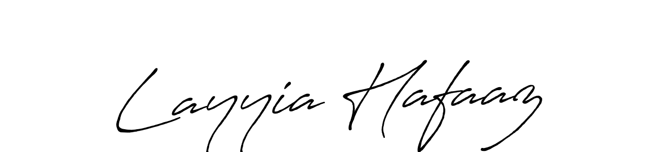 Antro_Vectra_Bolder is a professional signature style that is perfect for those who want to add a touch of class to their signature. It is also a great choice for those who want to make their signature more unique. Get Layyia Hafaaz name to fancy signature for free. Layyia Hafaaz signature style 7 images and pictures png