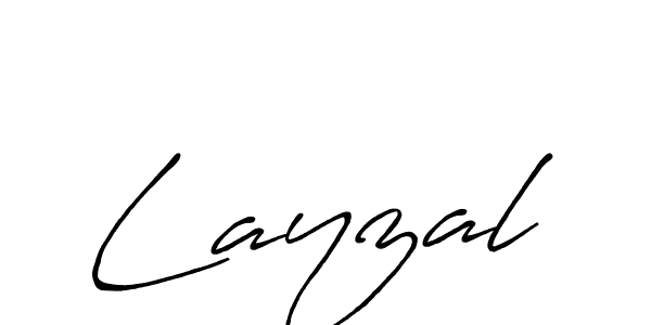 Layzal stylish signature style. Best Handwritten Sign (Antro_Vectra_Bolder) for my name. Handwritten Signature Collection Ideas for my name Layzal. Layzal signature style 7 images and pictures png