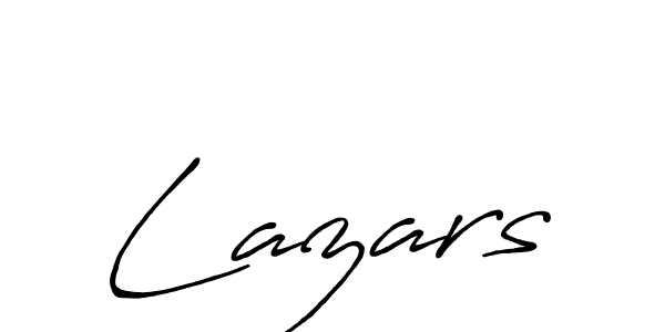 Use a signature maker to create a handwritten signature online. With this signature software, you can design (Antro_Vectra_Bolder) your own signature for name Lazars. Lazars signature style 7 images and pictures png