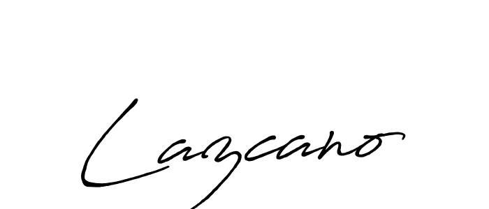 Design your own signature with our free online signature maker. With this signature software, you can create a handwritten (Antro_Vectra_Bolder) signature for name Lazcano. Lazcano signature style 7 images and pictures png