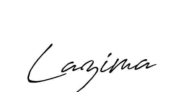 Design your own signature with our free online signature maker. With this signature software, you can create a handwritten (Antro_Vectra_Bolder) signature for name Lazima. Lazima signature style 7 images and pictures png