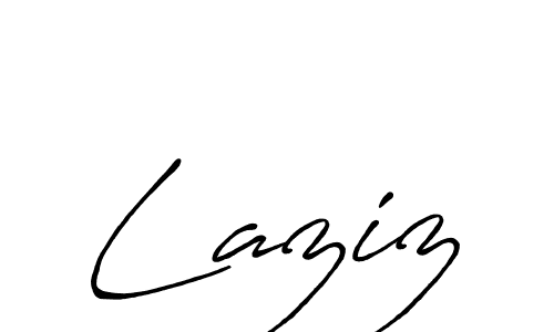 Laziz stylish signature style. Best Handwritten Sign (Antro_Vectra_Bolder) for my name. Handwritten Signature Collection Ideas for my name Laziz. Laziz signature style 7 images and pictures png