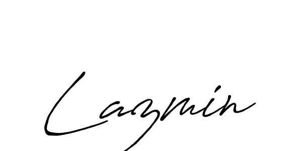 How to make Lazmin name signature. Use Antro_Vectra_Bolder style for creating short signs online. This is the latest handwritten sign. Lazmin signature style 7 images and pictures png