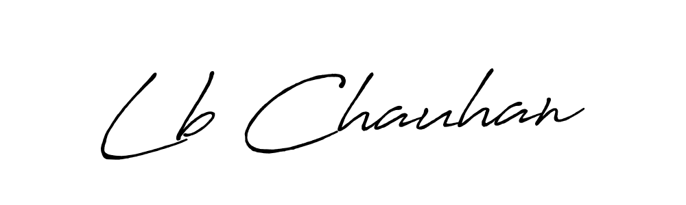 The best way (Antro_Vectra_Bolder) to make a short signature is to pick only two or three words in your name. The name Lb Chauhan include a total of six letters. For converting this name. Lb Chauhan signature style 7 images and pictures png