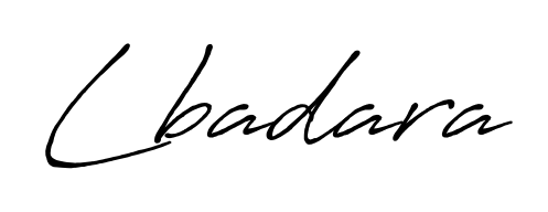 Similarly Antro_Vectra_Bolder is the best handwritten signature design. Signature creator online. You can use it as an online autograph creator for name Lbadara. Lbadara signature style 7 images and pictures png