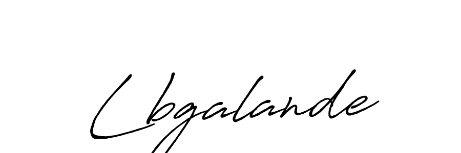 How to make Lbgalande name signature. Use Antro_Vectra_Bolder style for creating short signs online. This is the latest handwritten sign. Lbgalande signature style 7 images and pictures png