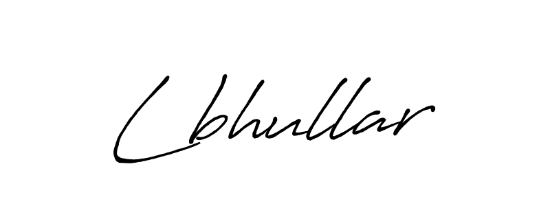 Design your own signature with our free online signature maker. With this signature software, you can create a handwritten (Antro_Vectra_Bolder) signature for name Lbhullar. Lbhullar signature style 7 images and pictures png