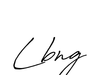 Design your own signature with our free online signature maker. With this signature software, you can create a handwritten (Antro_Vectra_Bolder) signature for name Lbng. Lbng signature style 7 images and pictures png