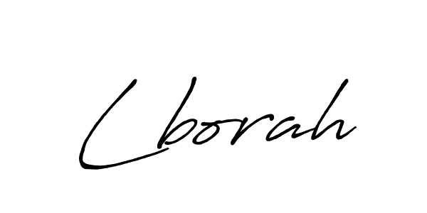 Use a signature maker to create a handwritten signature online. With this signature software, you can design (Antro_Vectra_Bolder) your own signature for name Lborah. Lborah signature style 7 images and pictures png