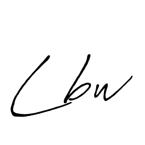 Design your own signature with our free online signature maker. With this signature software, you can create a handwritten (Antro_Vectra_Bolder) signature for name Lbw. Lbw signature style 7 images and pictures png