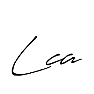 Design your own signature with our free online signature maker. With this signature software, you can create a handwritten (Antro_Vectra_Bolder) signature for name Lca. Lca signature style 7 images and pictures png