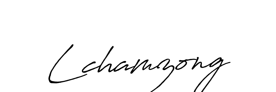 How to make Lchamzong signature? Antro_Vectra_Bolder is a professional autograph style. Create handwritten signature for Lchamzong name. Lchamzong signature style 7 images and pictures png