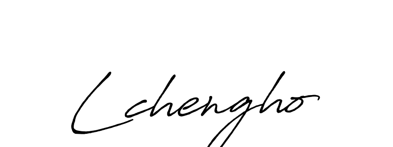 Make a beautiful signature design for name Lchengho. With this signature (Antro_Vectra_Bolder) style, you can create a handwritten signature for free. Lchengho signature style 7 images and pictures png