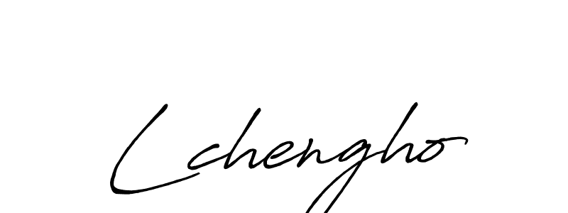 Make a beautiful signature design for name Lchengho. With this signature (Antro_Vectra_Bolder) style, you can create a handwritten signature for free. Lchengho signature style 7 images and pictures png