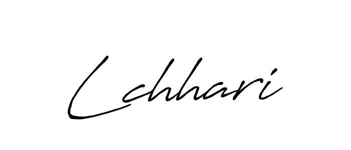 Create a beautiful signature design for name Lchhari. With this signature (Antro_Vectra_Bolder) fonts, you can make a handwritten signature for free. Lchhari signature style 7 images and pictures png