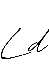 Also we have Ld name is the best signature style. Create professional handwritten signature collection using Antro_Vectra_Bolder autograph style. Ld signature style 7 images and pictures png