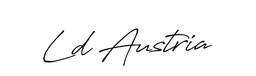 Use a signature maker to create a handwritten signature online. With this signature software, you can design (Antro_Vectra_Bolder) your own signature for name Ld Austria. Ld Austria signature style 7 images and pictures png