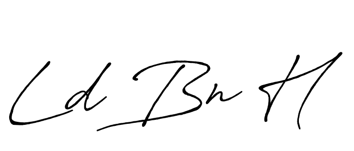 Antro_Vectra_Bolder is a professional signature style that is perfect for those who want to add a touch of class to their signature. It is also a great choice for those who want to make their signature more unique. Get Ld Bn H name to fancy signature for free. Ld Bn H signature style 7 images and pictures png