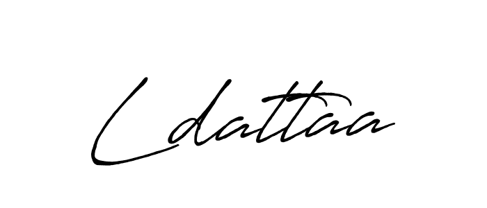 How to make Ldattaa name signature. Use Antro_Vectra_Bolder style for creating short signs online. This is the latest handwritten sign. Ldattaa signature style 7 images and pictures png