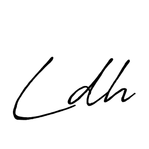 Use a signature maker to create a handwritten signature online. With this signature software, you can design (Antro_Vectra_Bolder) your own signature for name Ldh. Ldh signature style 7 images and pictures png